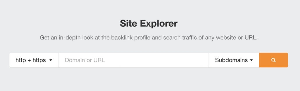 ahrefs site explorer
