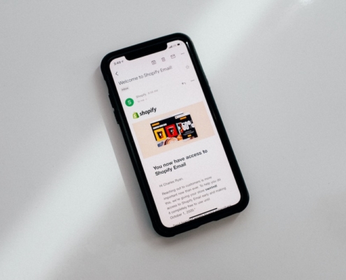 Example of an ecommerce email on a phone.