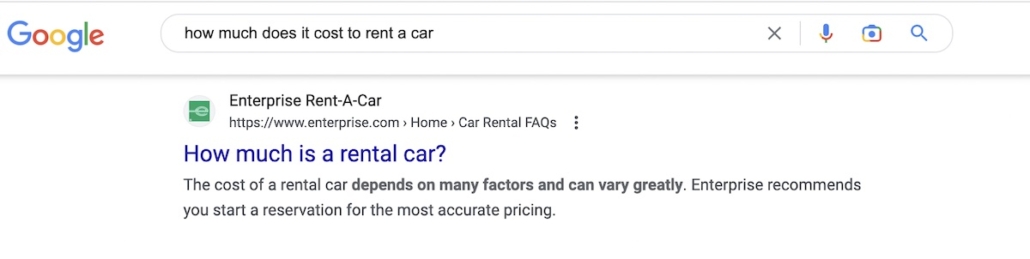 enterprise seo example