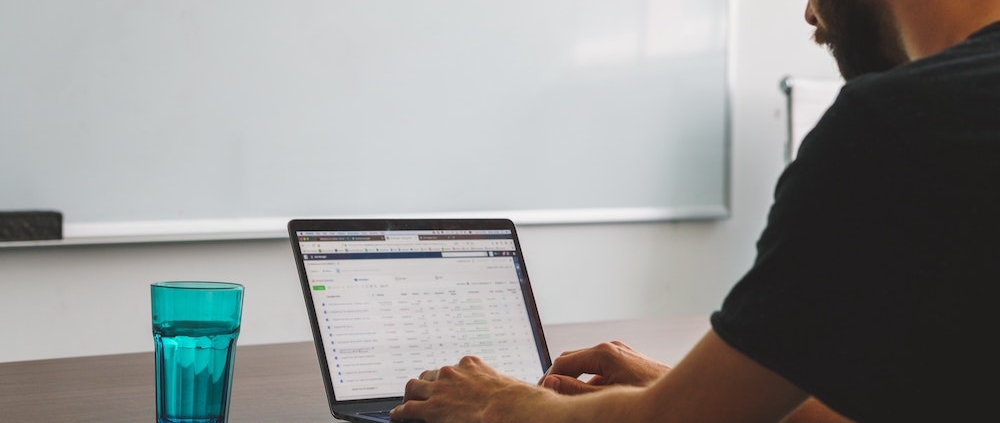 Running ads on a computer.