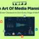 Blog title 'The Art of Media Planning: Data-Driven Decisions to Own Every Stage of the Funnel' over a detailed analytics interface