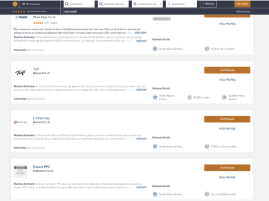business listing and review sites example