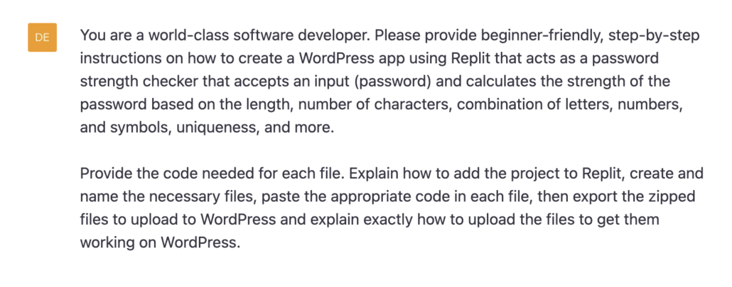 chatgpt growth prompt