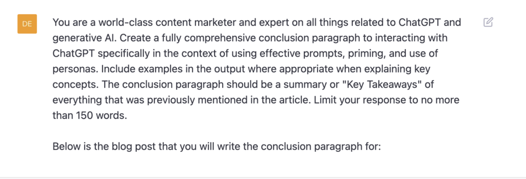 chatgpt prompts for content marketing