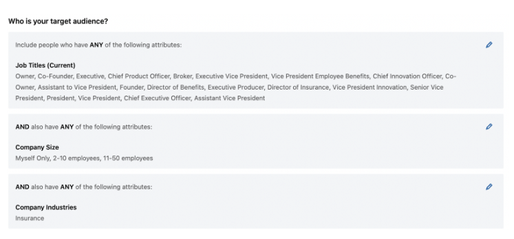linkedin audience targeting