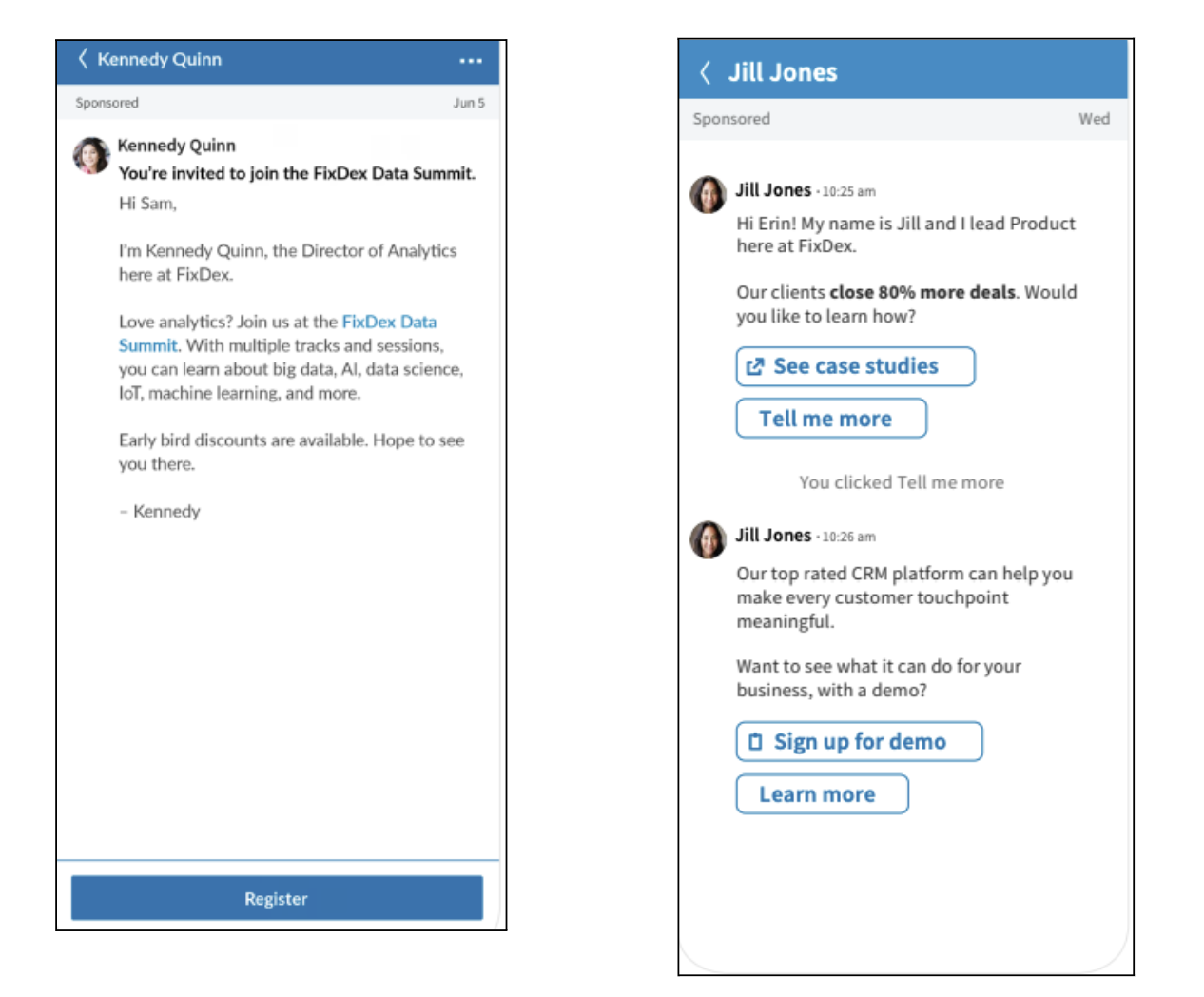 LinkedIn Sponsored Messaging