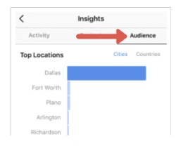 Custom audiences on Instagram. 
