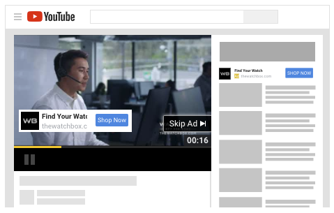 Example of a YouTube ad for eCommerce.