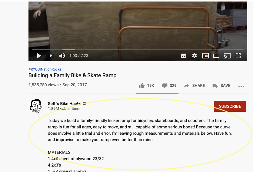 An example of transcribing a video for YouTube SEO. 