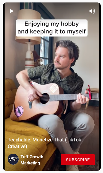 TikTok Creative for Teachable