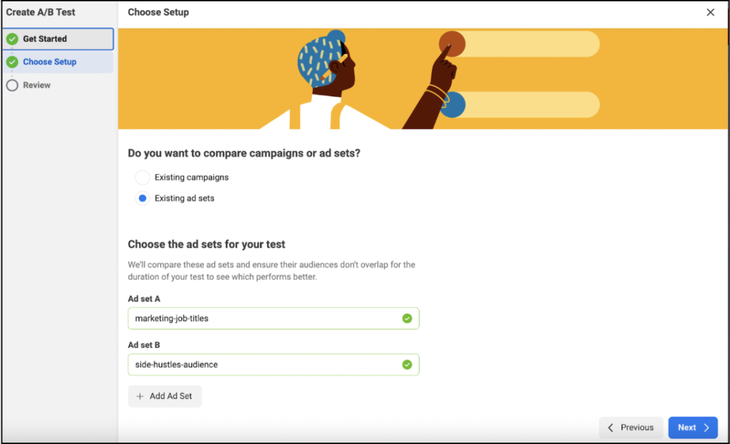 testing creative on facebook