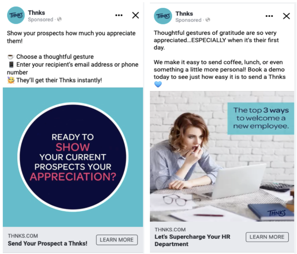 Thnks Ad Examples