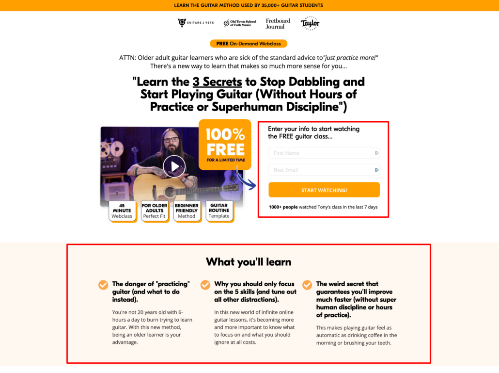 tony's acoustic value props