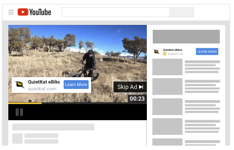An example of a YouTube ad.